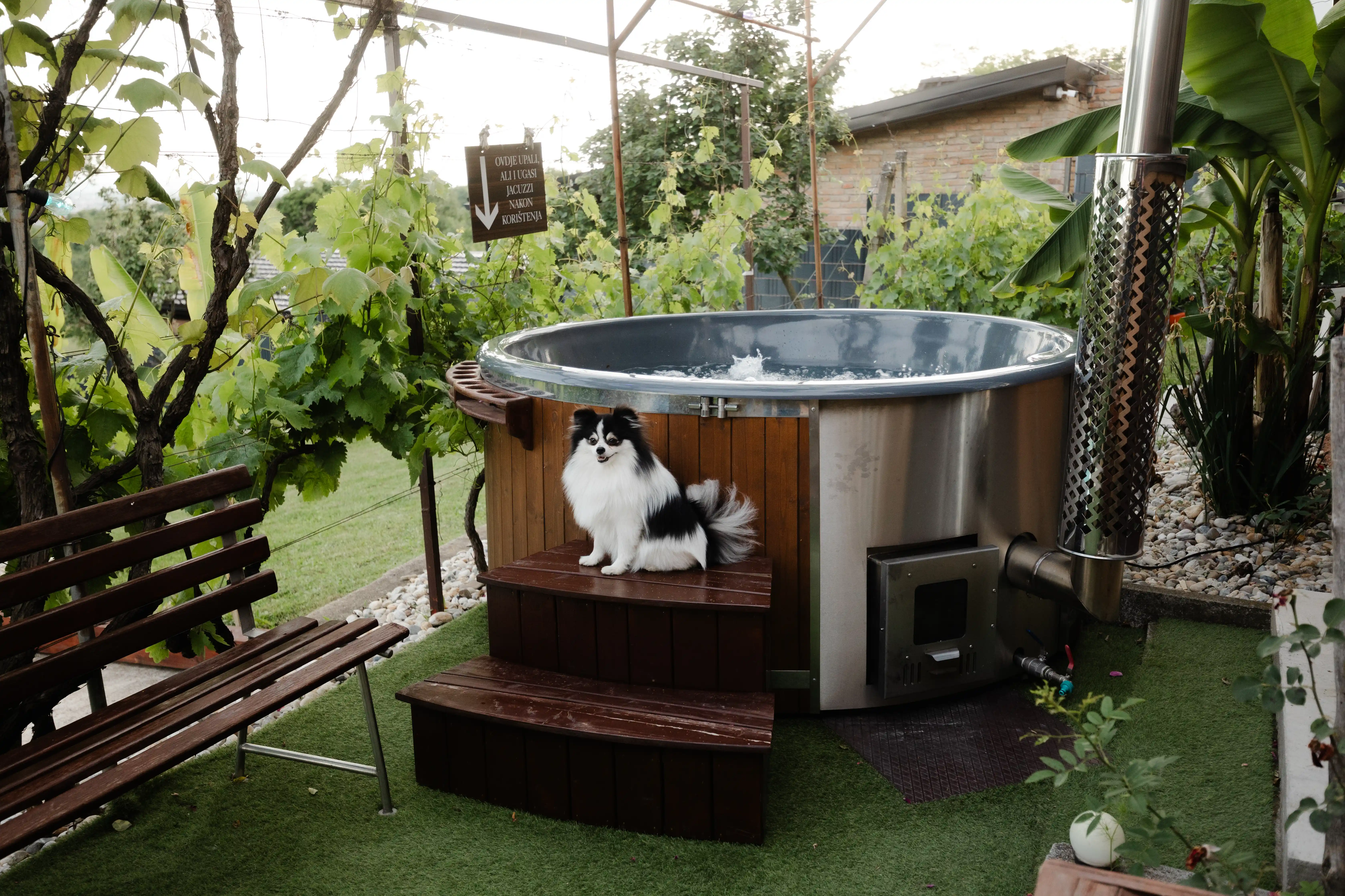 Villa Rossa - Grijani jacuzzi za 5 osoba na terasi